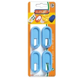 GANCI ADESIVI COLORATI ELIPLAST ART.20/4 Pz 4