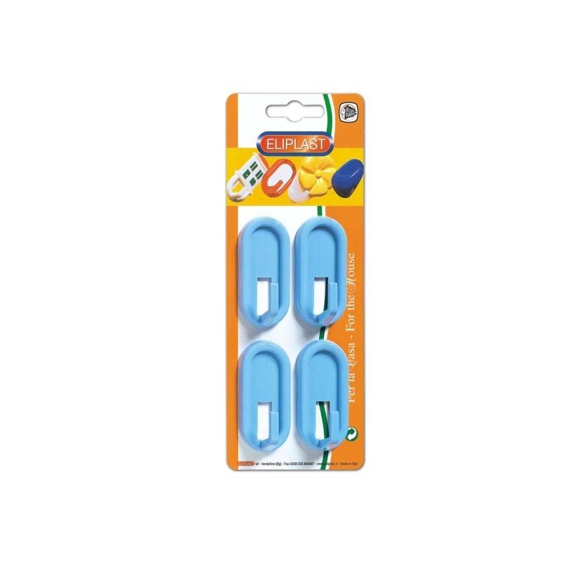 GANCI ADESIVI COLORATI ELIPLAST ART.20/4 Pz 4