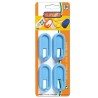GANCI ADESIVI COLORATI ELIPLAST ART.20/4 Pz 4
