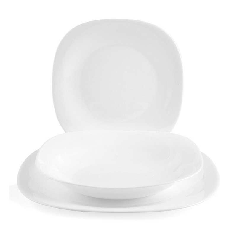 Servizio da tavola composto da 18 pezzi per 6 persone - Bianco