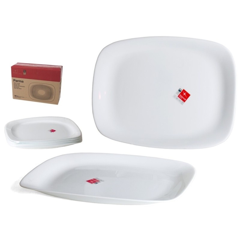 PIATTO PARMA BIANCO RETTANGOLARE CM 24x34