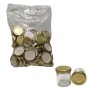 Capsule per miele con stampa alveare colore oro mm 43 - 100 pz