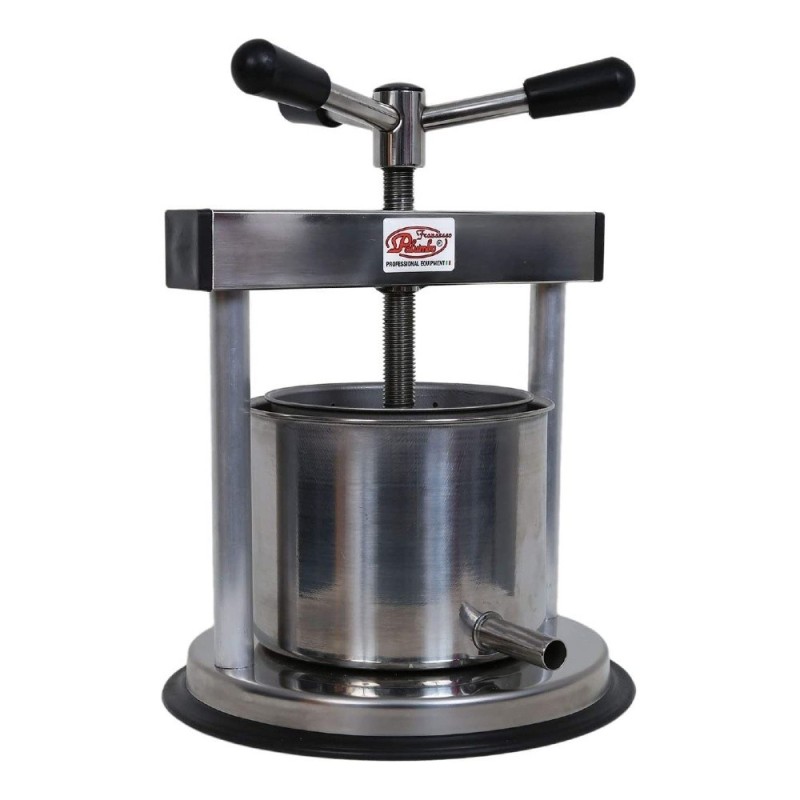 Pressa inox a vite per melanzane zucchine uva frutta