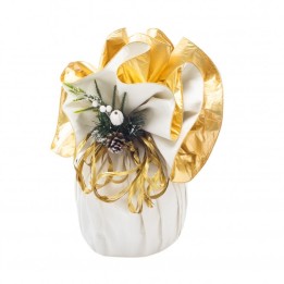 FOGLI TONDI DECOR DOUBLE FACE PER PASTICCERIA ORO-AVORIO 10 Pz
