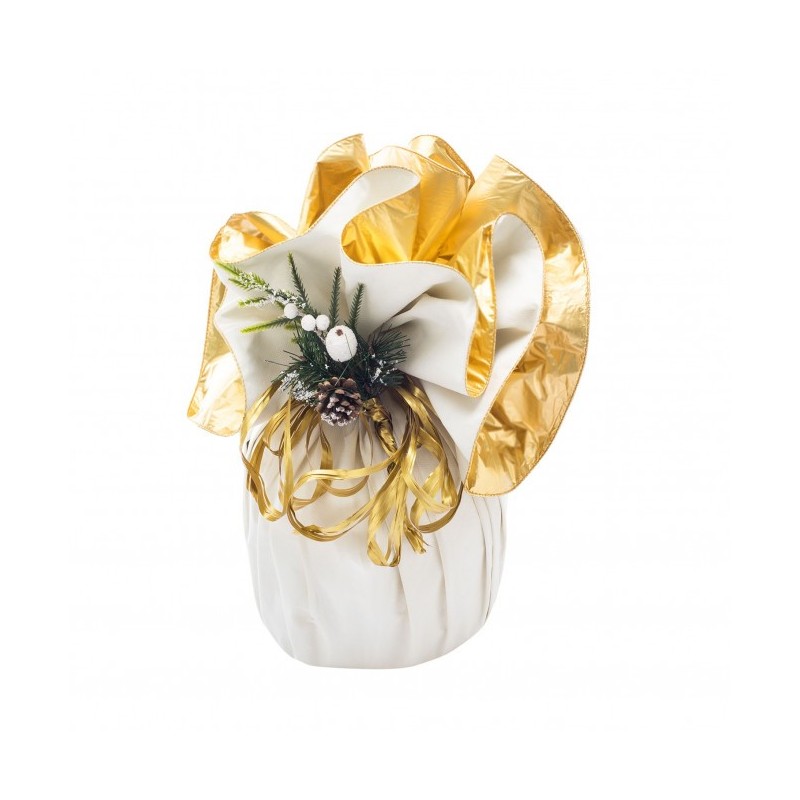 FOGLI TONDI DECOR DOUBLE FACE PER PASTICCERIA ORO-AVORIO 10 Pz
