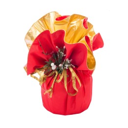 FOGLI TONDI DECOR DOUBLE FACE PER PASTICCERIA ORO-ROSSO 10 Pz