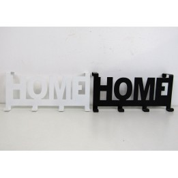 GANCIO IN METALLO PER PORTA 4 POSTI HOME CM 26x12,5x6 H