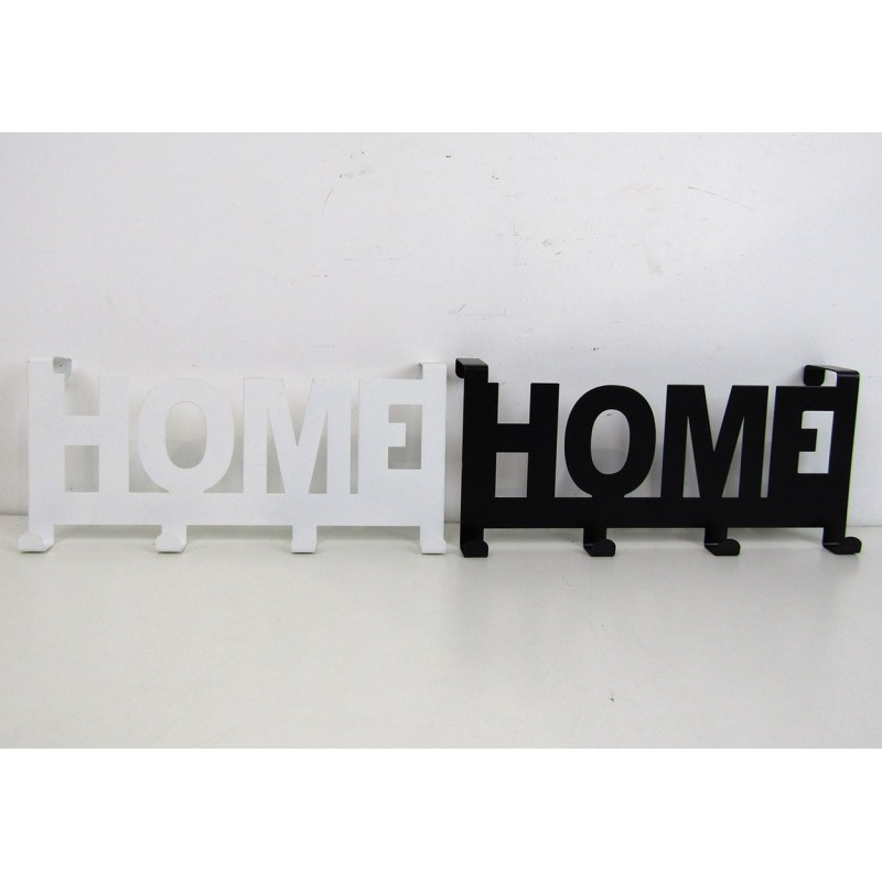 GANCIO IN METALLO PER PORTA 4 POSTI HOME CM 26x12,5x6 H