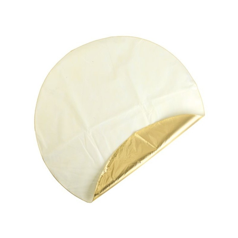 FOGLI TONDI DECOR DOUBLE FACE PER PASTICCERIA ORO-AVORIO 10 Pz