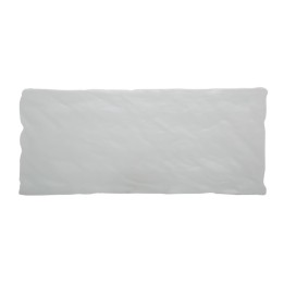 PIATTO RETTANGOLARE MELAMINA CM 18x40 EFFETTO ARDESIA BIANCO