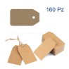 TARGHETTE TAG CARTA KRAFT AVANA CM 7x4 - 160 Pz