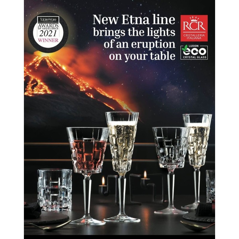Set 18 Bicchieri Cristallo Etna - Elegante e Resistente | RagStore