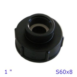 GHIERA RIDUTTORE ADATTATORE PER CISTERNE 1" S60x6