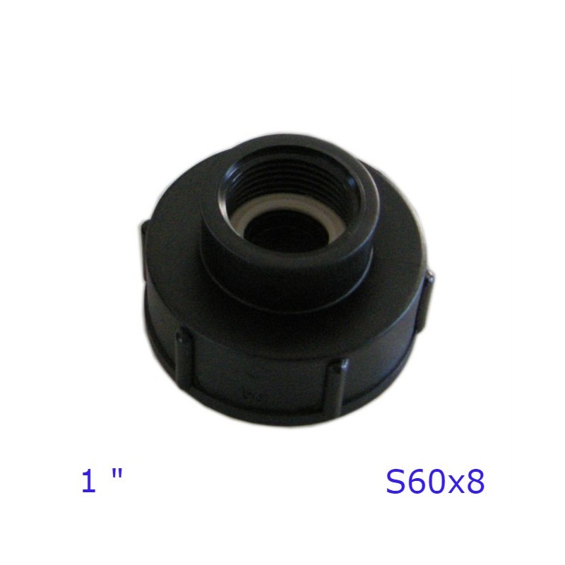 GHIERA RIDUTTORE ADATTATORE PER CISTERNE 1" S60x6