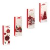 BUSTA CARTA PER BOTTIGLIE CM 12x8,5x36 RED CHRISTMAS