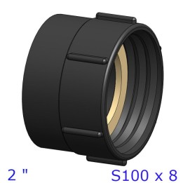 GHIERA RIDUTTORE ADATTATORE PER CISTERNE 2" S100x8