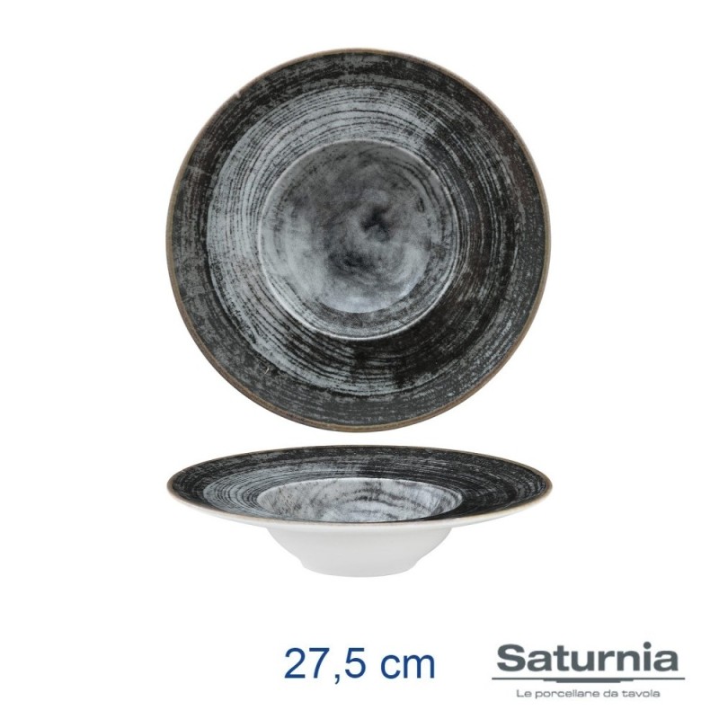 Piatto in Porcellana Black Round K-Bowl 27,5 cm | RagStore.it