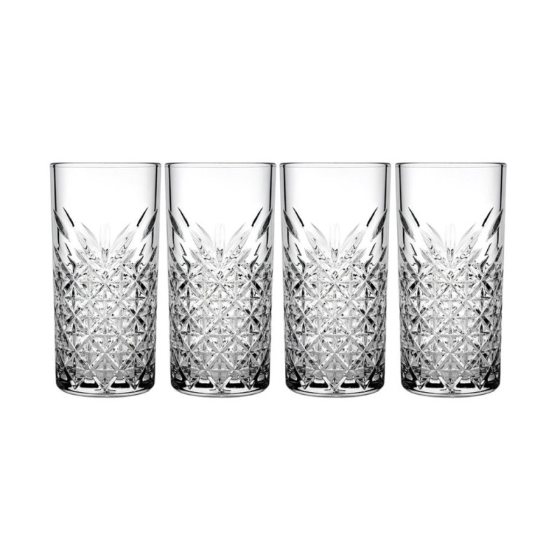 BICCHIERI VETRO TIMELESS BIBIATA LONG DRINK 45 CL - 4 Pz