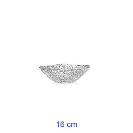COPPETTA VETRO TRASPARENTE GOCCE CM 16 SET 4 Pz