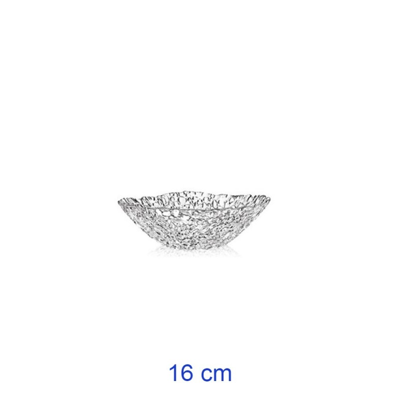 COPPETTA VETRO TRASPARENTE GOCCE CM 16 SET 4 Pz