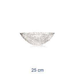 INSALATIERA VETRO TRASPARENTE GOCCE CM 25