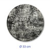 Piatto porcellana per pizza cm 33 Black e White - Saturnia