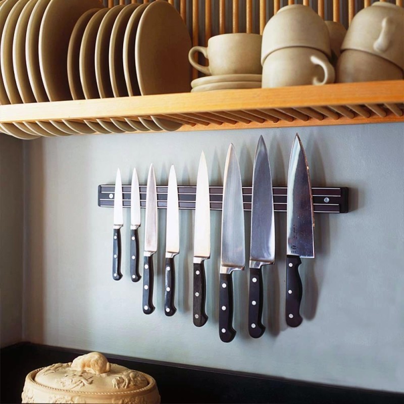 supporto magnetico per coltelli cucina e ristorante cm 60
