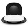 Servizio 18 piatti luminarc Carine Black e White