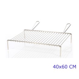 GRATICOLA A TONDINO CROMATA 2 MANIGLIE CM 40x60