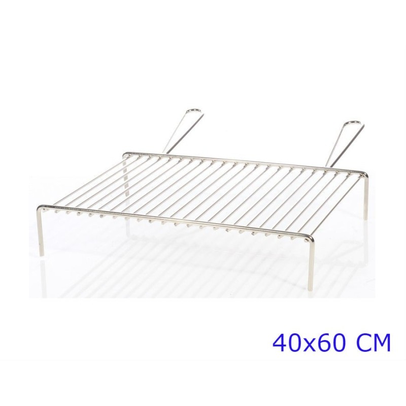GRATICOLA A TONDINO CROMATA 2 MANIGLIE CM 40x60