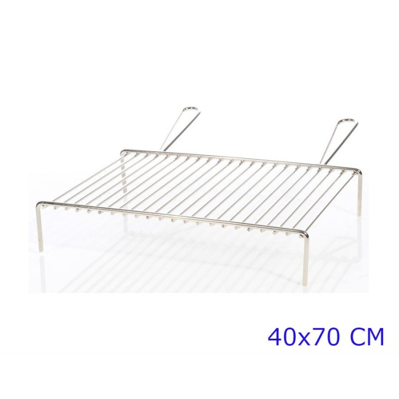 GRATICOLA A TONDINO CROMATA 2 MANIGLIE CM 40x70