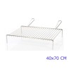 GRATICOLA A TONDINO CROMATA 2 MANIGLIE CM 40x70