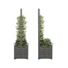 Griglia separatore con vaso porta fiori cm 80 Bama Antracite