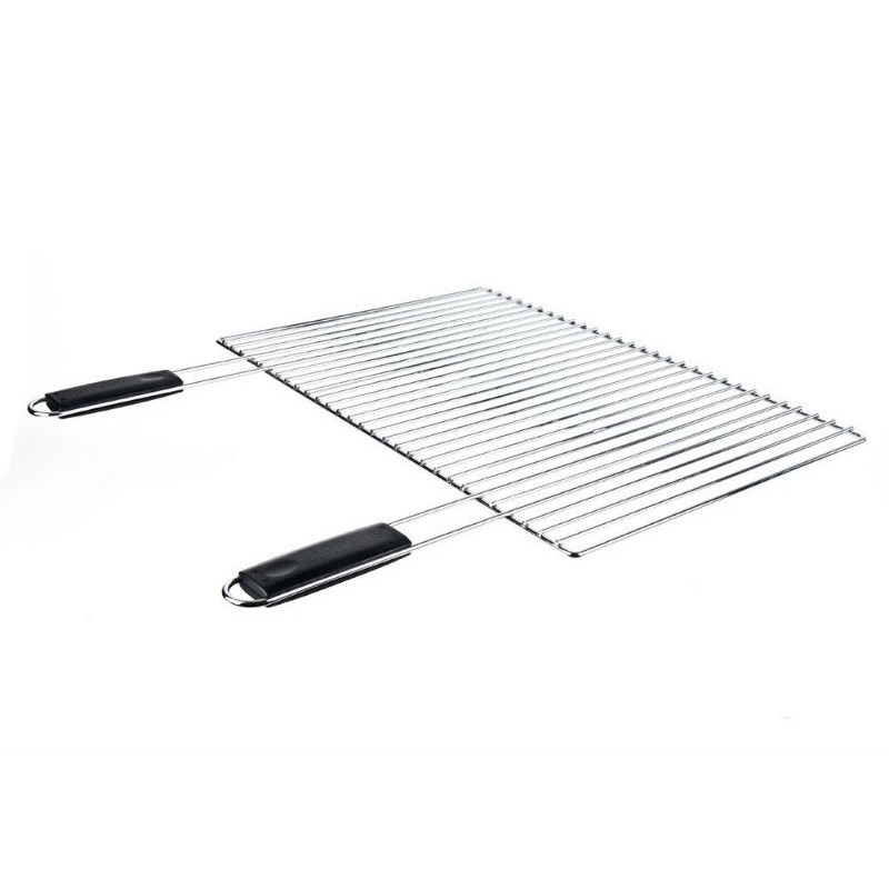 GRATICOLA A TONDINO CROMATA SENZA PIEDI CM 77,5x35