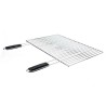 GRATICOLA A TONDINO CROMATA SENZA PIEDI CM 77,5x35