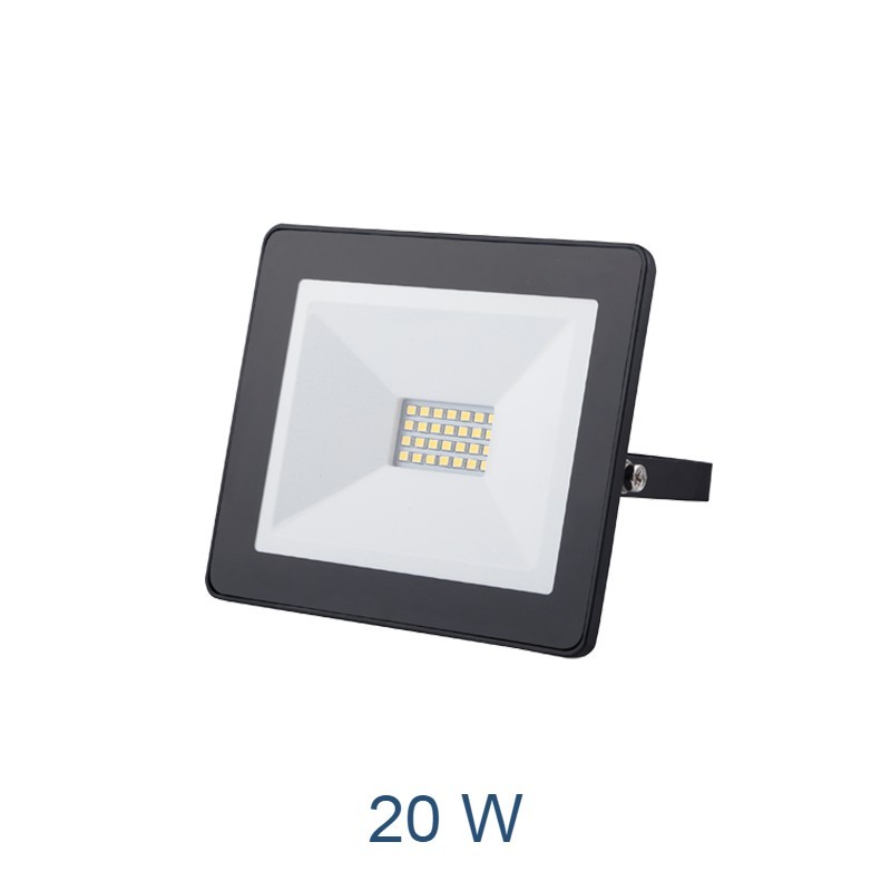 FARETTO PROIETTORE LED 20W ESTERNO IP65 NERO