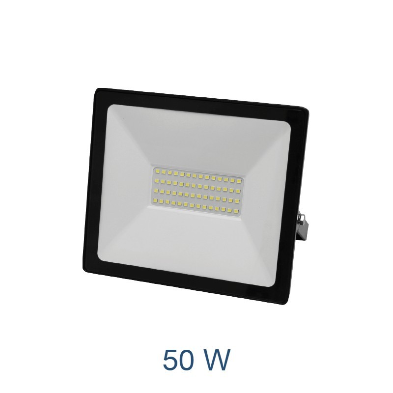 FARETTO PROIETTORE LED 50W ESTERNO IP65 NERO