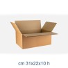 SCATOLA CARTONE 2 ONDA CM 31x22x10
