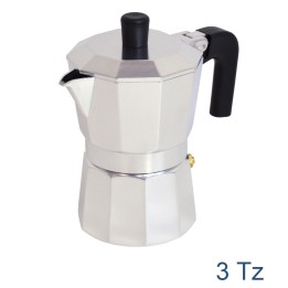 Caffettiera in alluminio moka espresso Capri 3 tazze