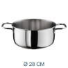 CASSERUOLA ACCIAIO INOX PLUS CM 28