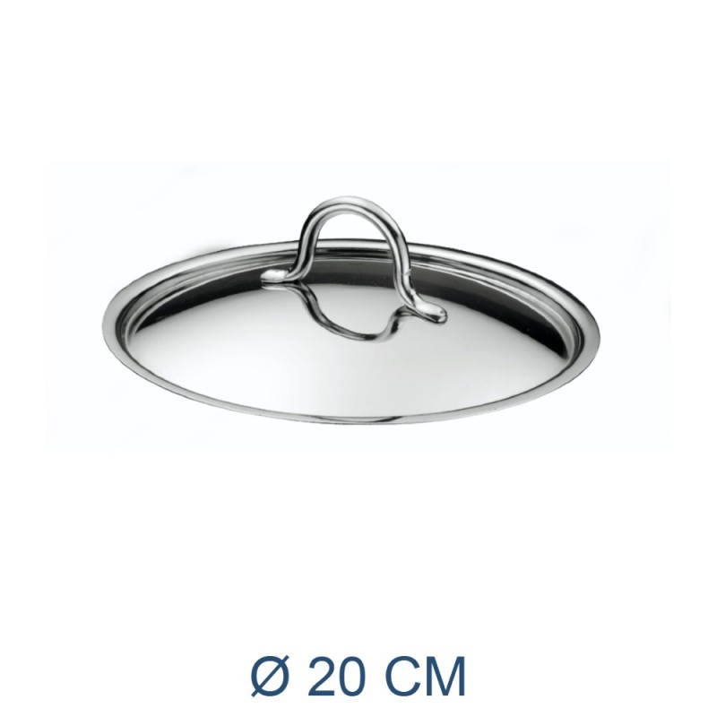 COPERCHIO ACCIAIO INOX PRIMA CM 20