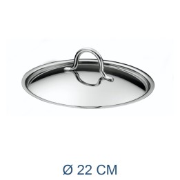 COPERCHIO ACCIAIO INOX PRIMA CM 22