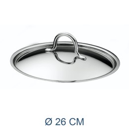 COPERCHIO ACCIAIO INOX PRIMA CM 26