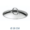 COPERCHIO ACCIAIO INOX PRIMA CM 26
