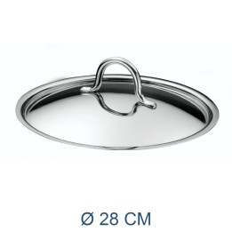 COPERCHIO ACCIAIO INOX PRIMA CM 28