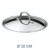 COPERCHIO ACCIAIO INOX PRIMA CM 32