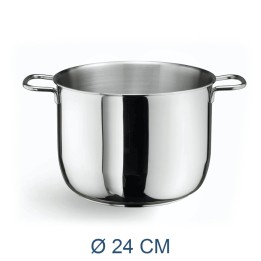 PENTOLA ACCIAIO INOX ECOLINE CM 24