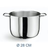 PENTOLA ACCIAIO INOX ECOLINE CM 28