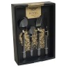 SERVIZIO POSATE PINTINOX ACCIAIO INOX ROYAL CARBON 24 PZ