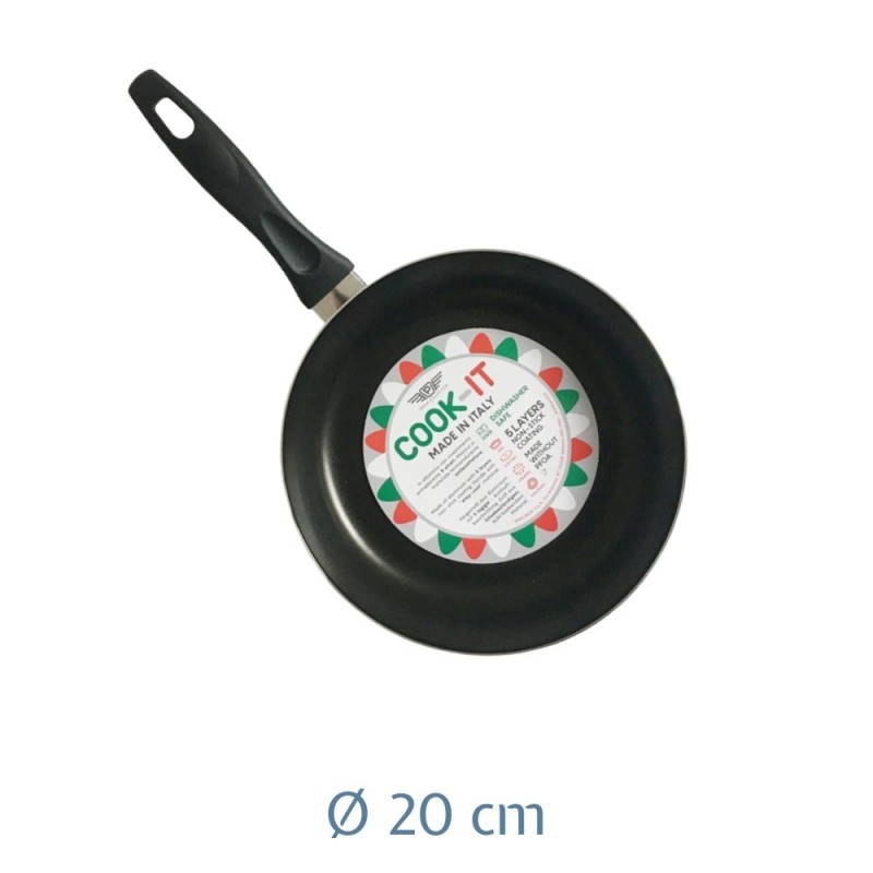 PADELLA ANTIADERENTE ALLUMINIO COOK-IT CM 20